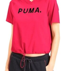 PUMA Red Cropped T-Shirt
